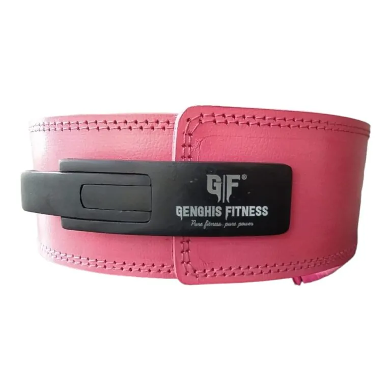 Genghis Fitness 10mm Lever Belt Leather Powerlifting Pair View