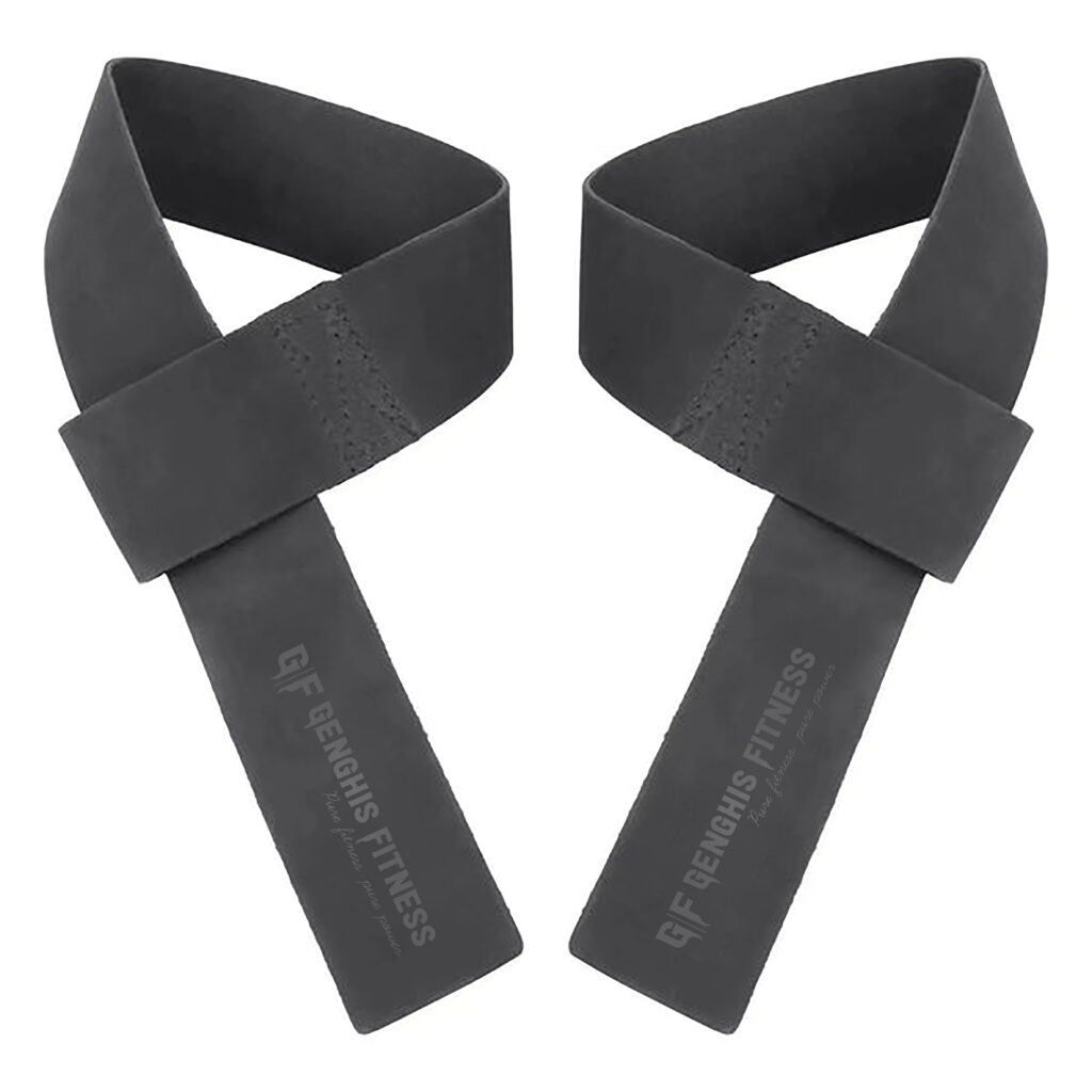 How to Use Lifting Straps, Leather Lifting Straps Black double