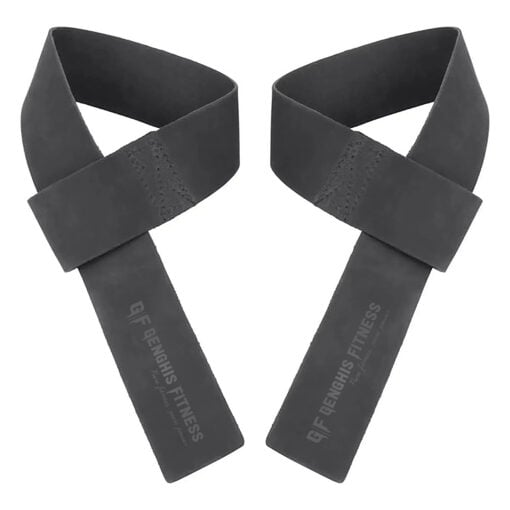 How to Use Lifting Straps, Leather Lifting Straps Black double