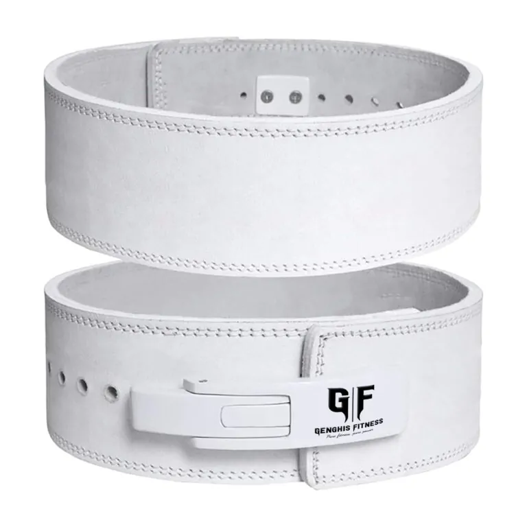 Lever Lifting Belt-White / White Lever Weightlifting Belt