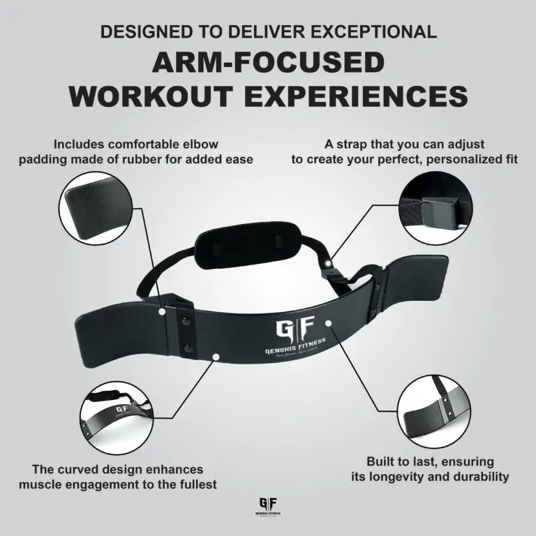 Genghis Fitness Arm Blaster Bicep Isolation Tool Product Overview